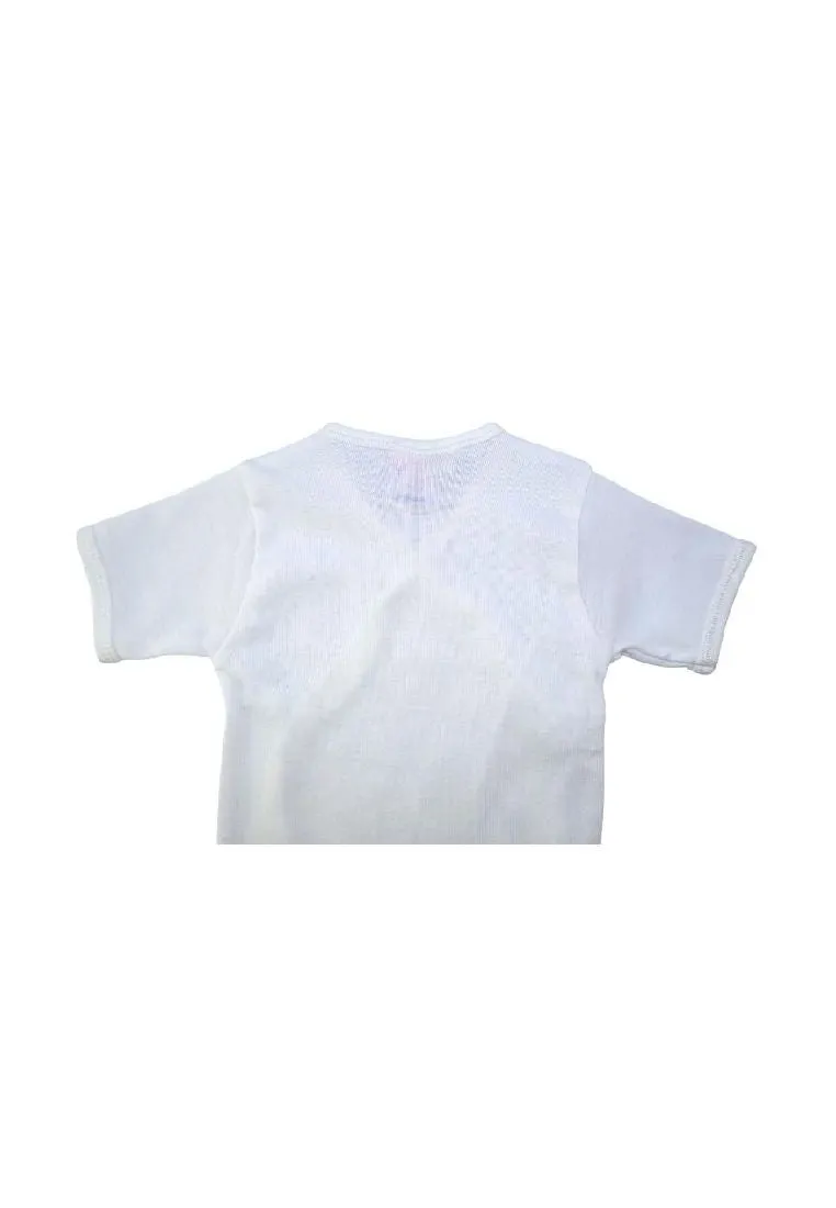 3 piece Plain Short Sleeves Tieside