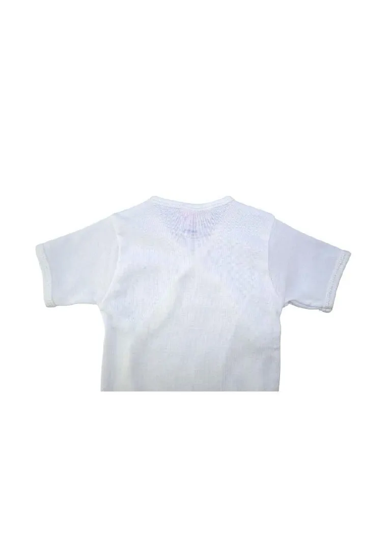 3 piece Plain Short Sleeves Tieside
