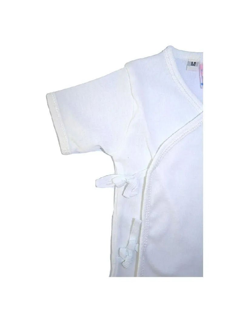 3 piece Plain Short Sleeves Tieside