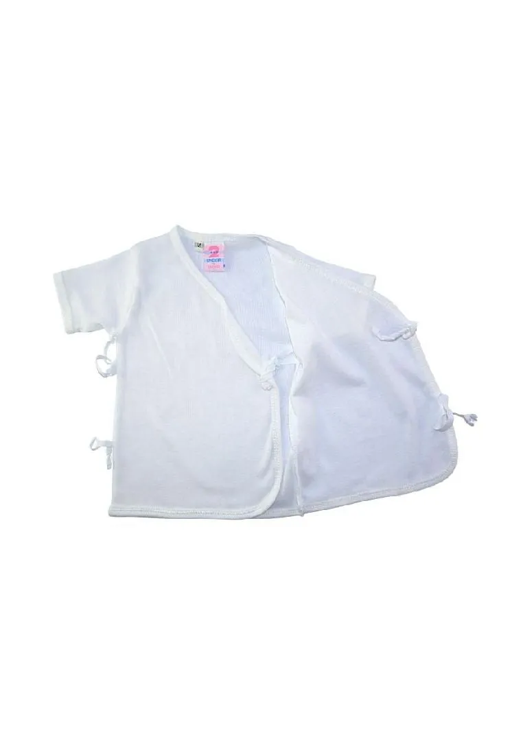 3 piece Plain Short Sleeves Tieside