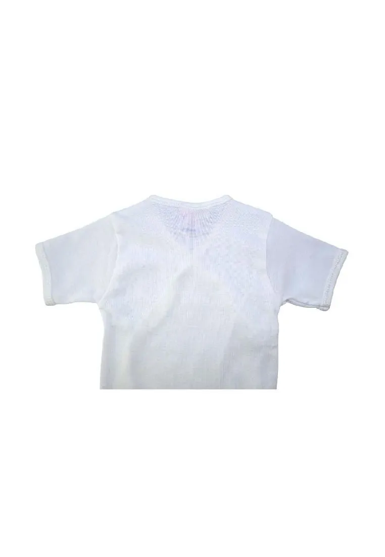 3 piece Plain Short Sleeves Tieside
