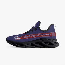 ATHLETIC APPARATUS V1 RWB BOUNCE MESH KNIT SNEAKERS - BLACK