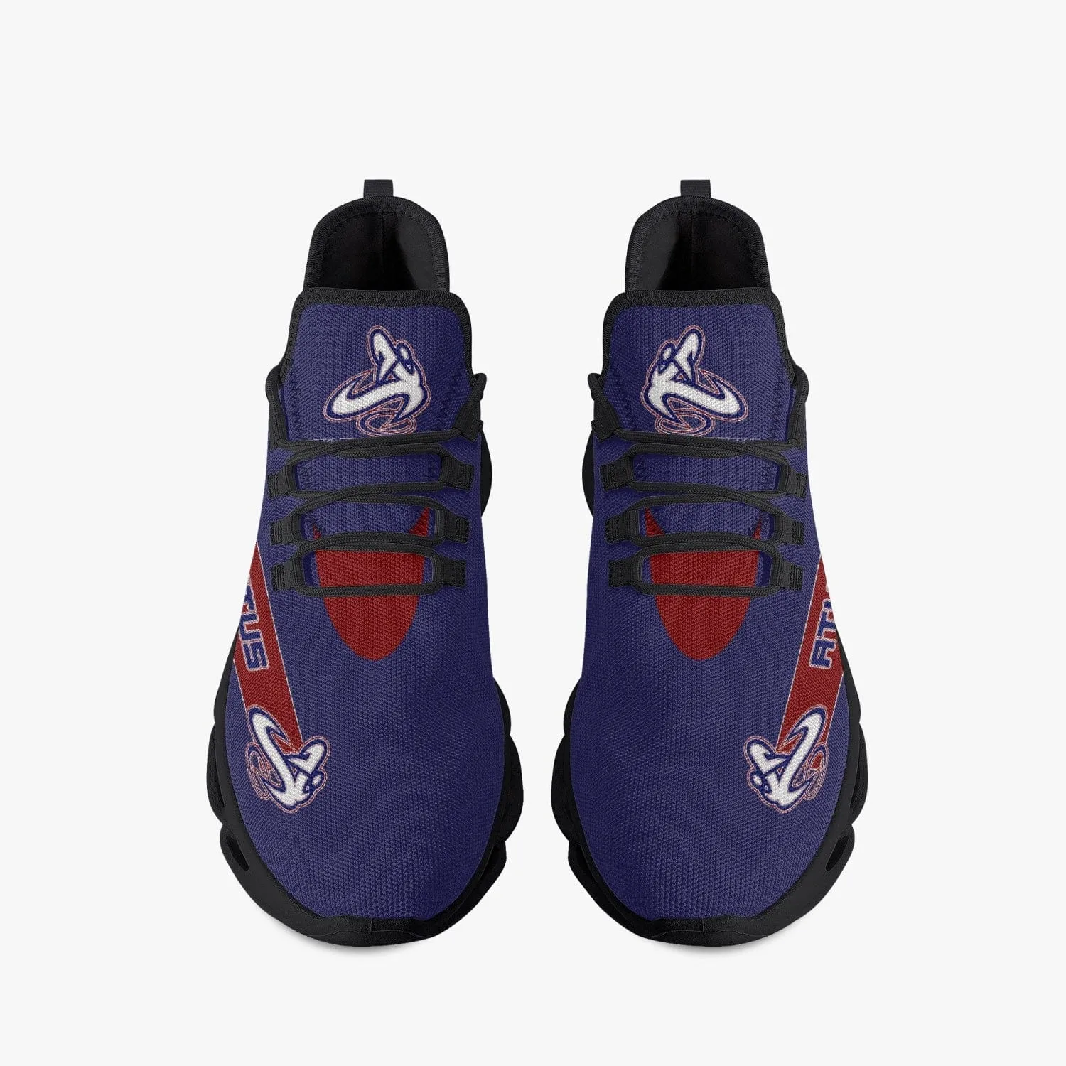 ATHLETIC APPARATUS V1 RWB BOUNCE MESH KNIT SNEAKERS - BLACK