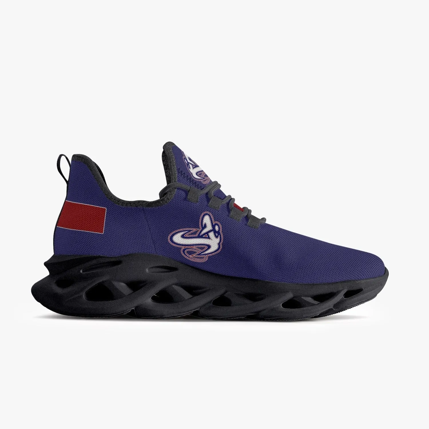 ATHLETIC APPARATUS V1 RWB BOUNCE MESH KNIT SNEAKERS - BLACK
