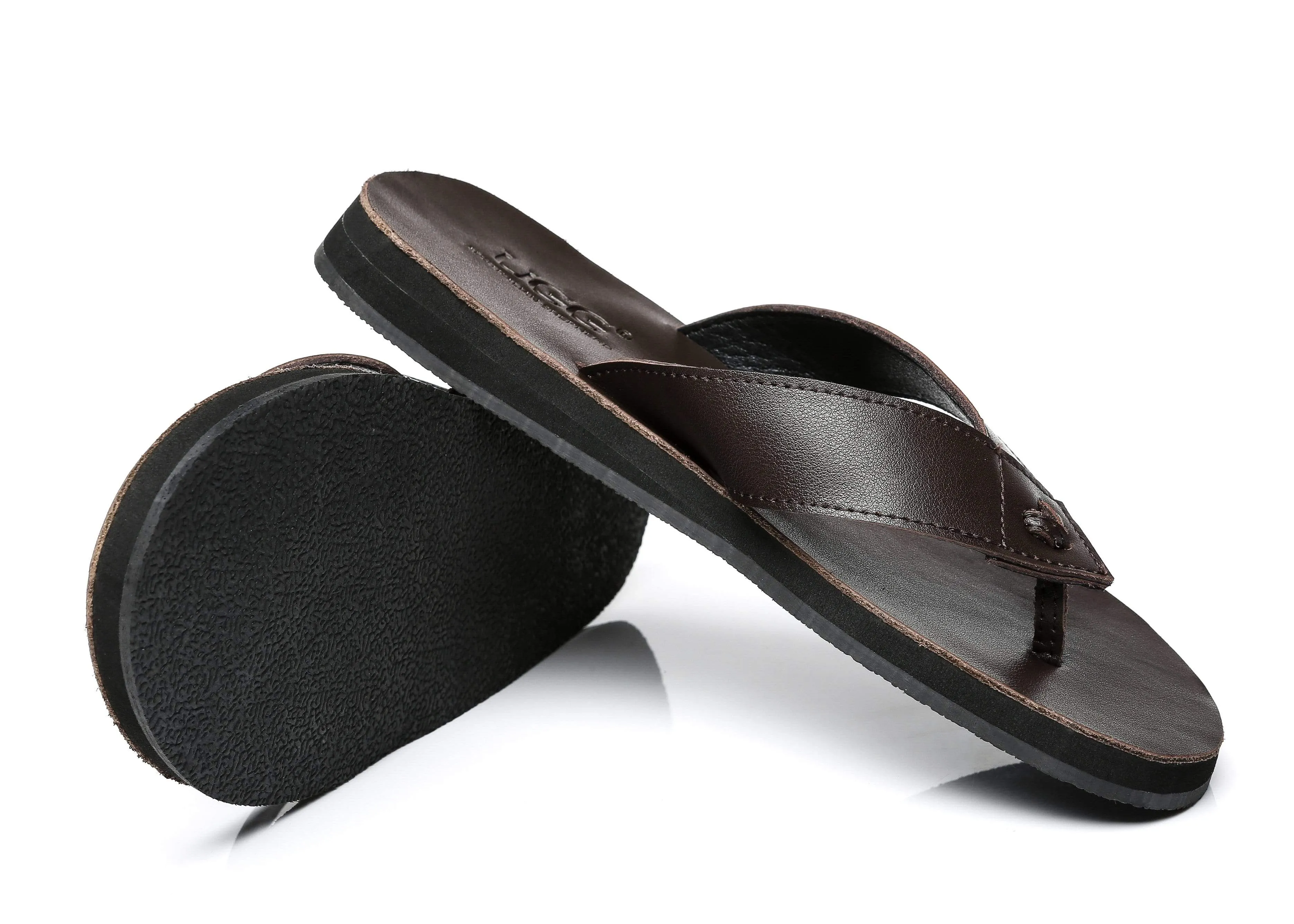 Australian Shepherd® Murphy Women and Men Leather Slides Thong