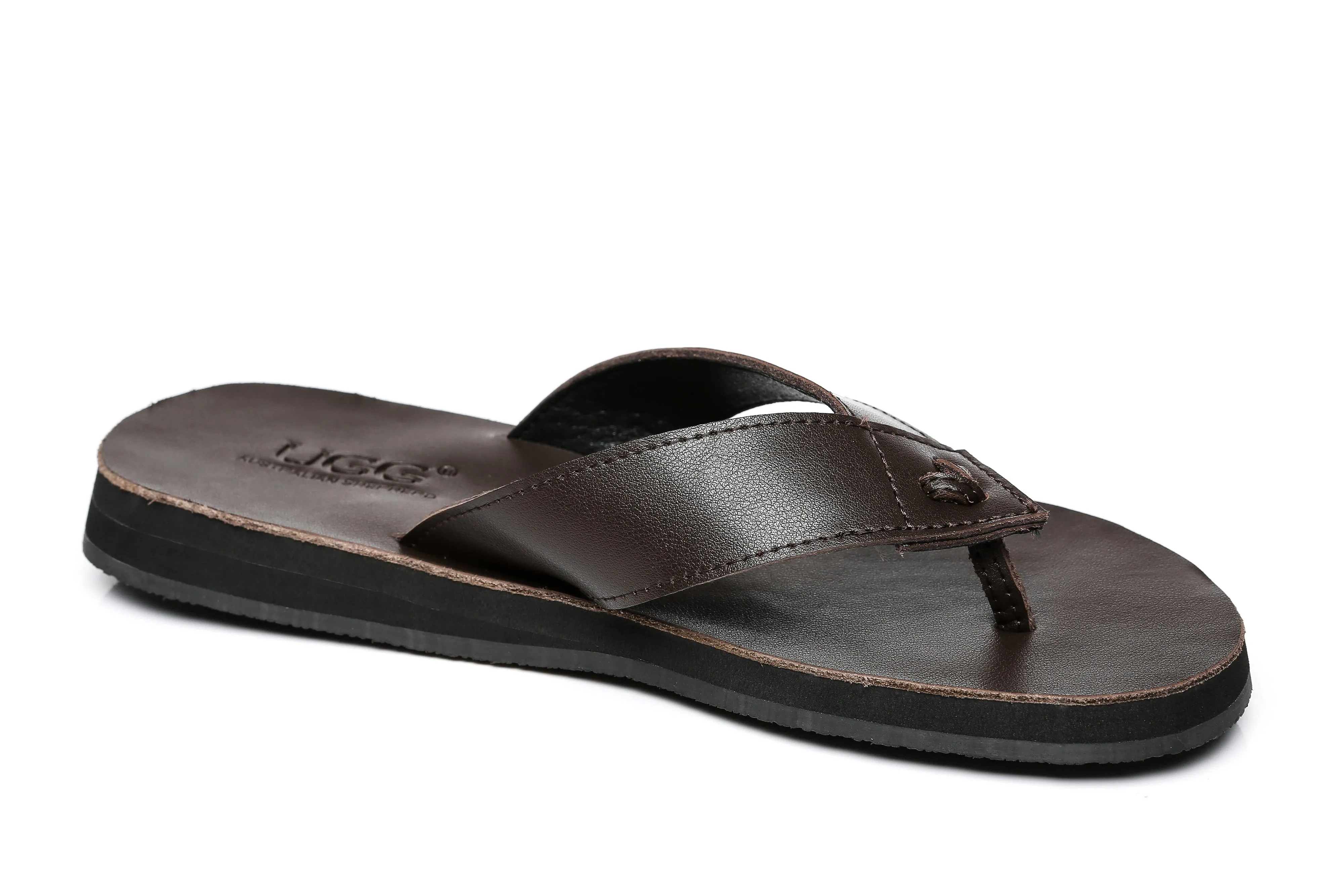 Australian Shepherd® Murphy Women and Men Leather Slides Thong