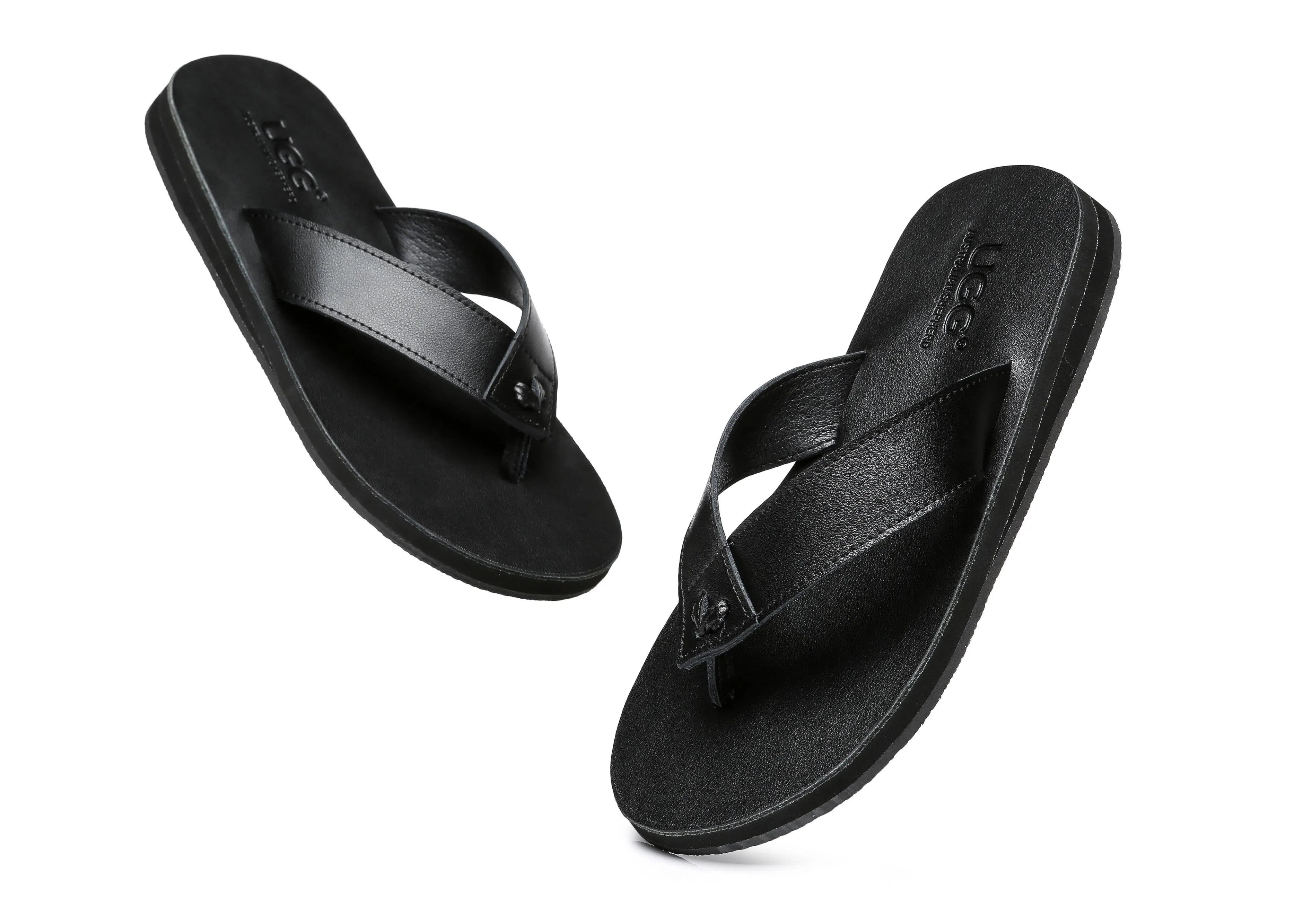 Australian Shepherd® Murphy Women and Men Leather Slides Thong