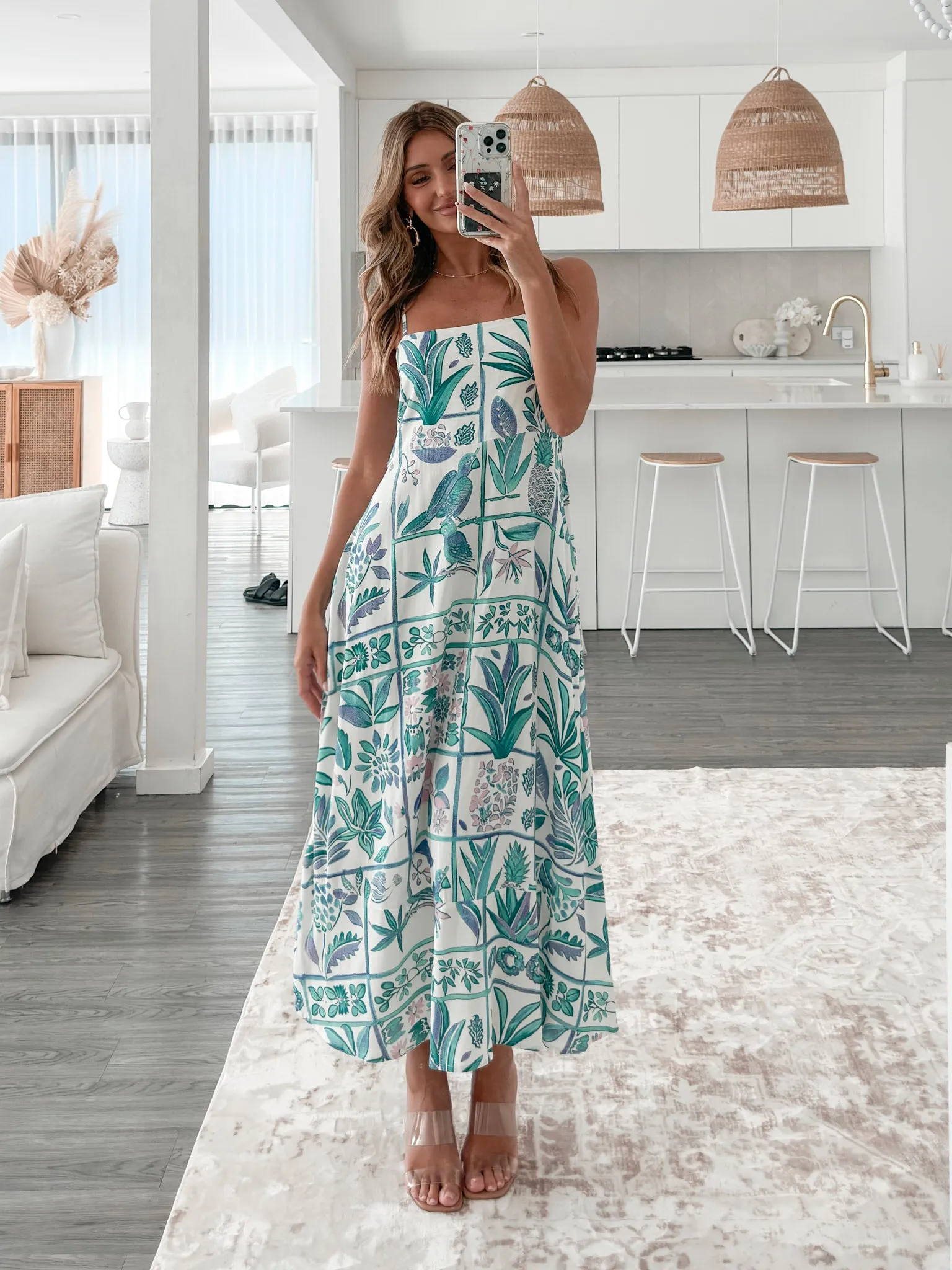Azalith Dress - White Print