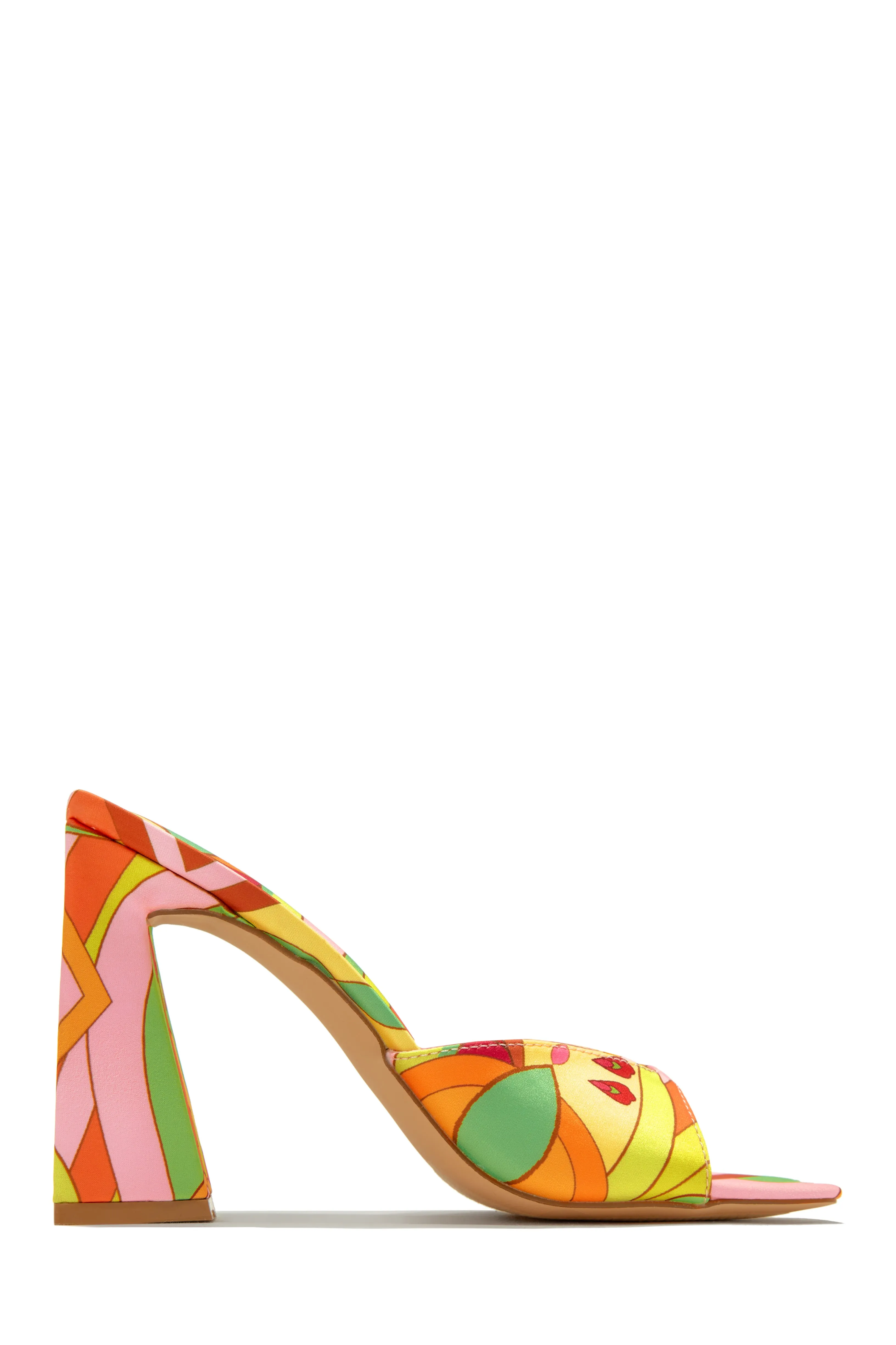 Azaria Embellished Block Heel Mules - White