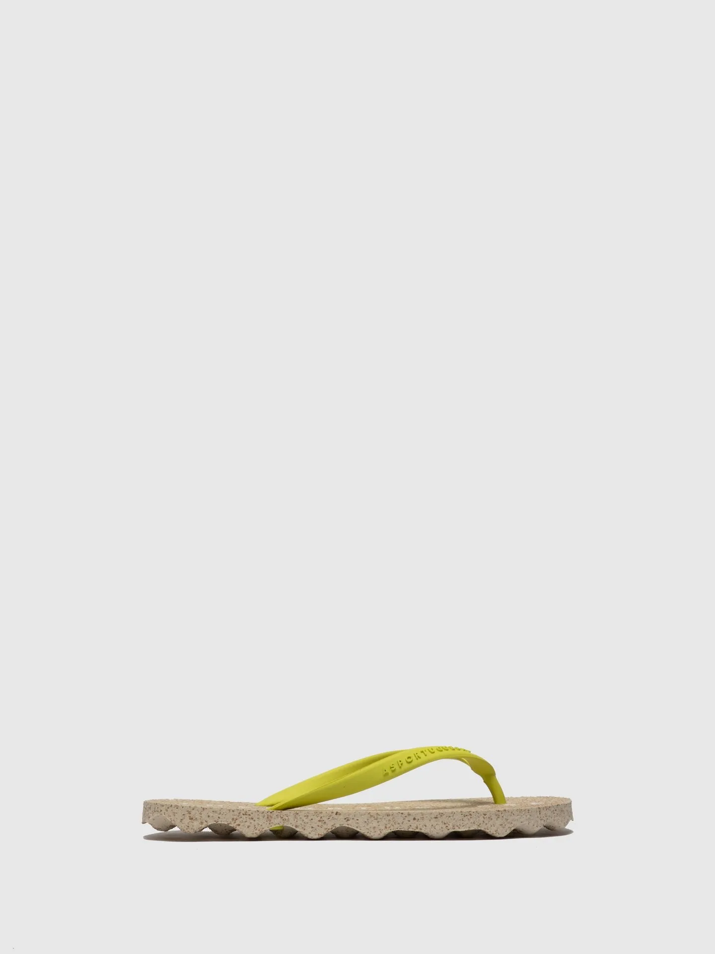 Beach Flip-Flops BASE Yellow Rubber Strap