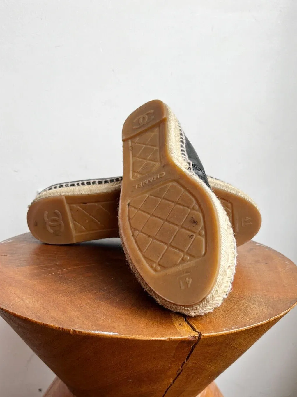 BLACK RAFFIA ESPADRILLES
