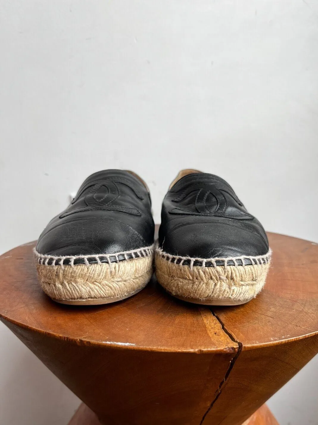 BLACK RAFFIA ESPADRILLES