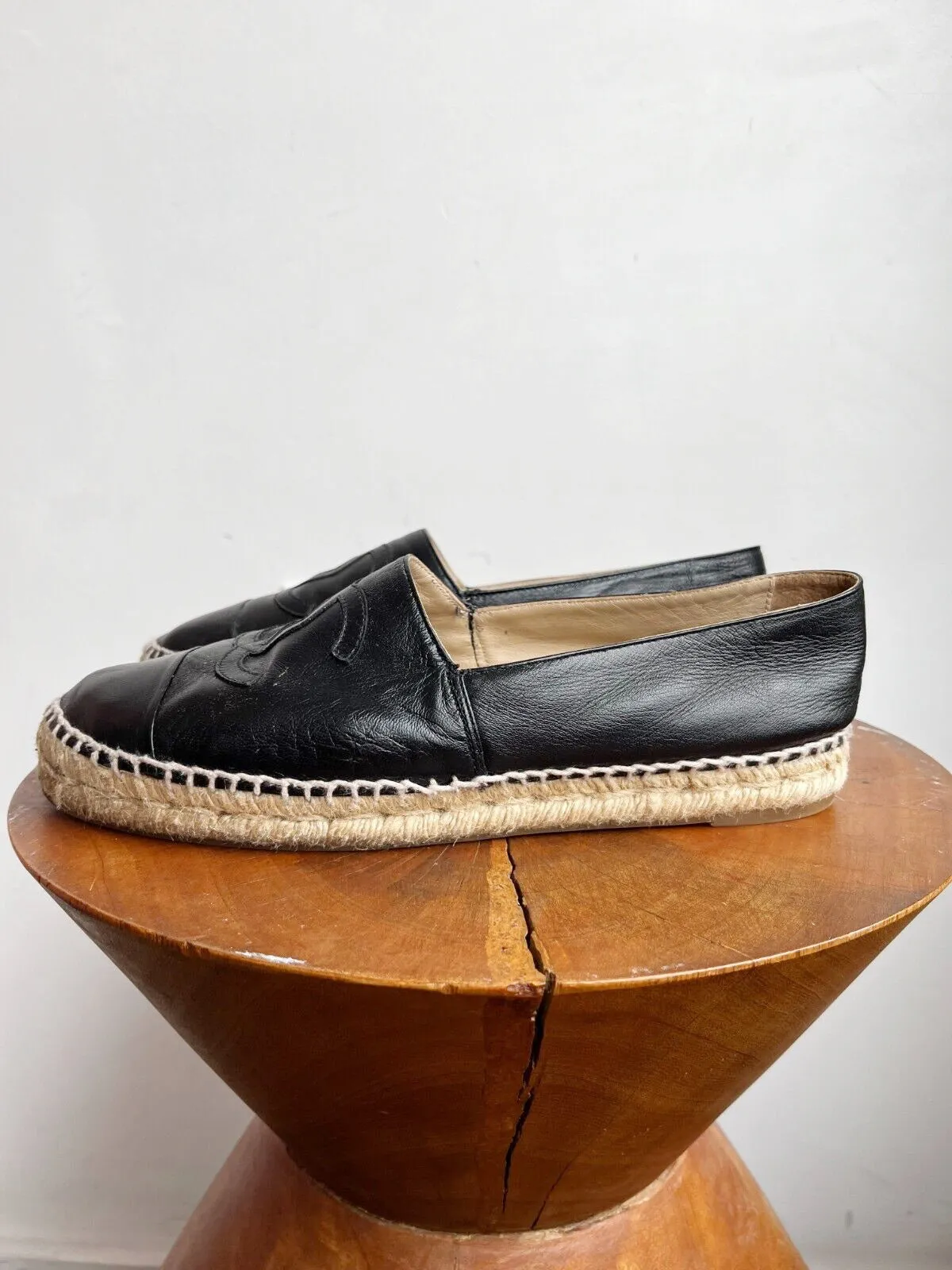 BLACK RAFFIA ESPADRILLES