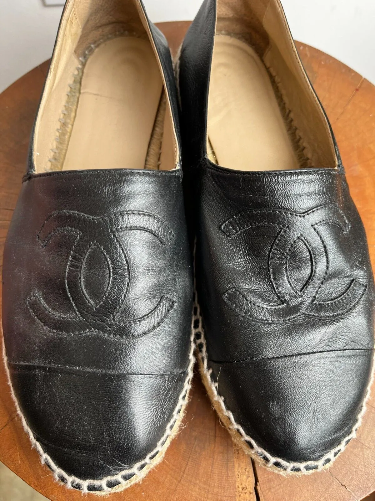 BLACK RAFFIA ESPADRILLES