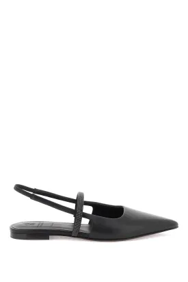 Brunello cucinelli slingback ballet flats with precious strap