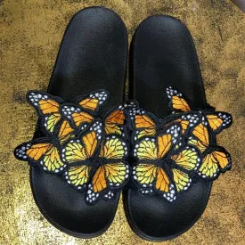 butterfly sandals yellow