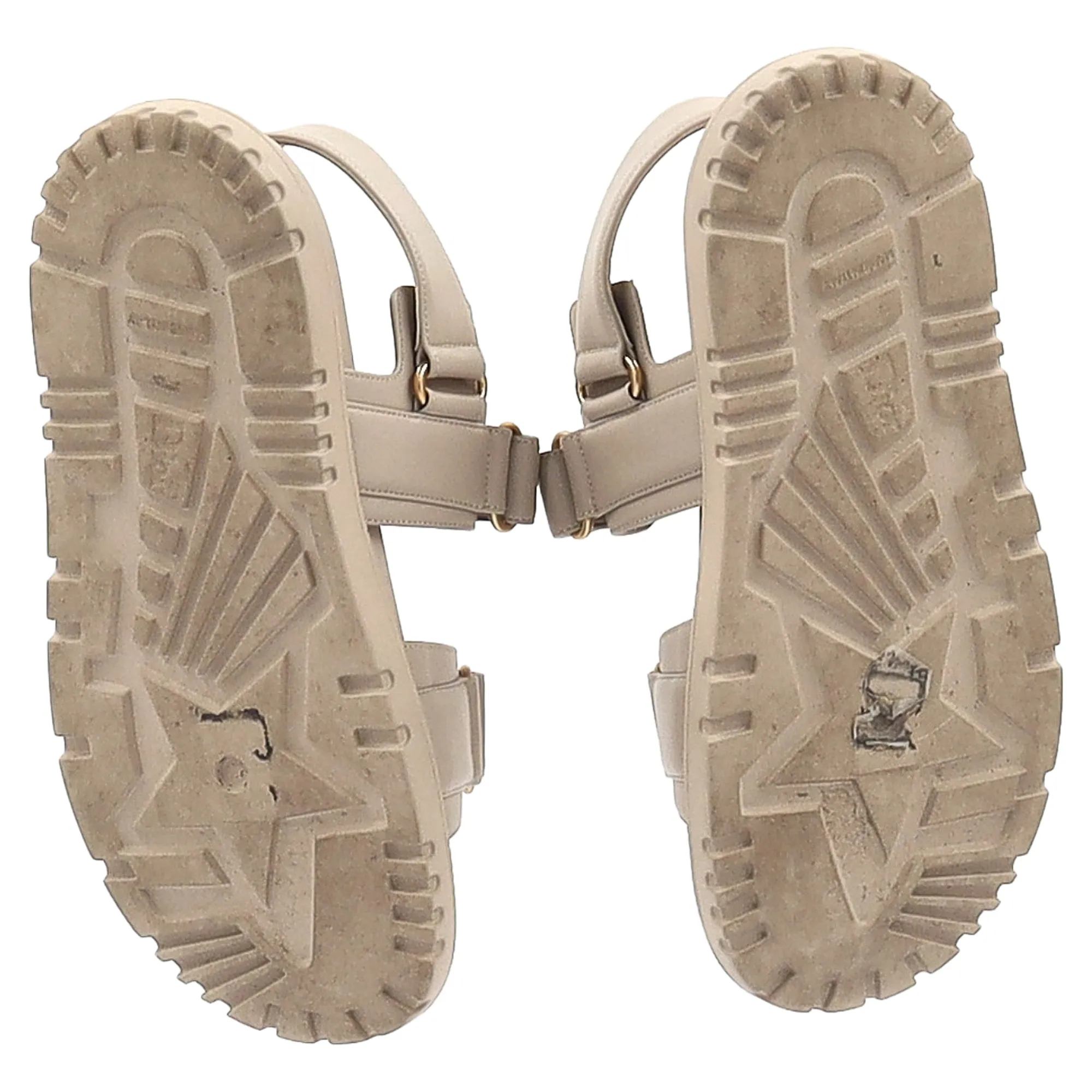 Dior DiorAct Slingback Sandals in Beige Leather