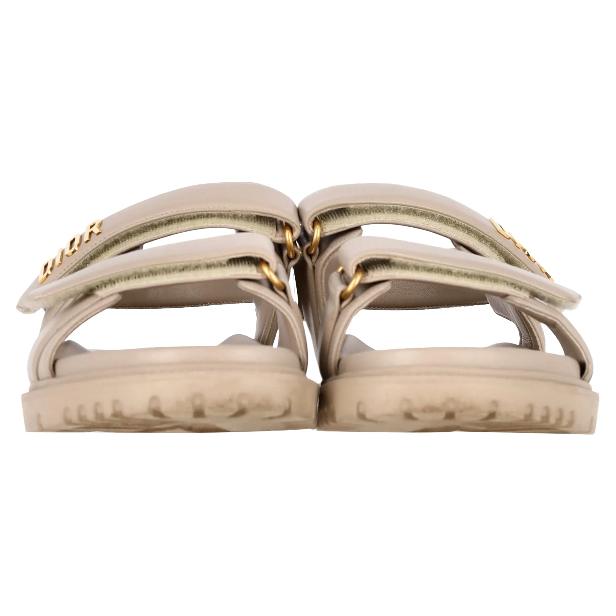 Dior DiorAct Slingback Sandals in Beige Leather