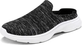 DREAM PAIRS Mules for Women Shoes Slip on Sneakers Knit Flats Lightweight Breathable Comfortable Walking Shoes