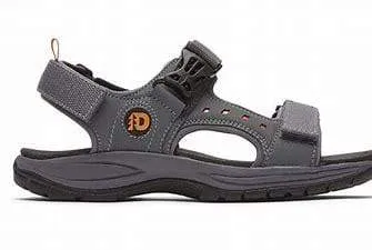 Dunham Men's Nolan WF Sport Sandals- Grey
