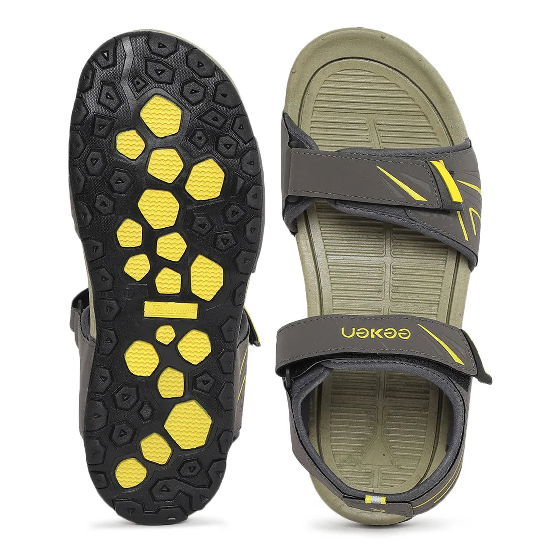 Eeken KESDGO4510 Olive Green Daily Wear Sandals For Men