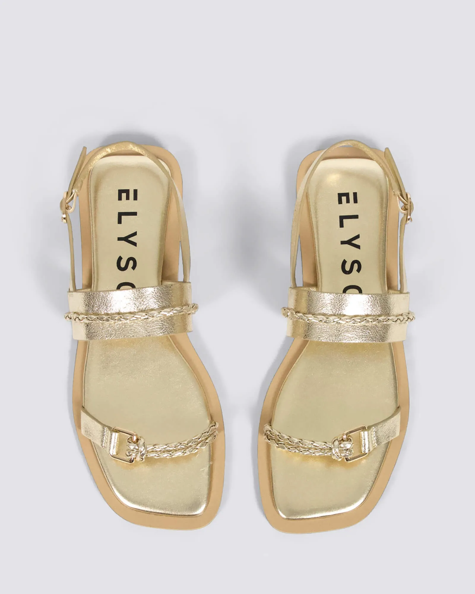 FLAMENCO SANDALS GOLD LEATHER