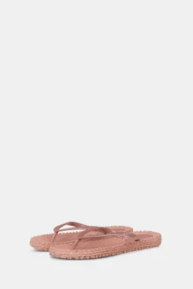 Flip Flops with Glitter Misty Rose