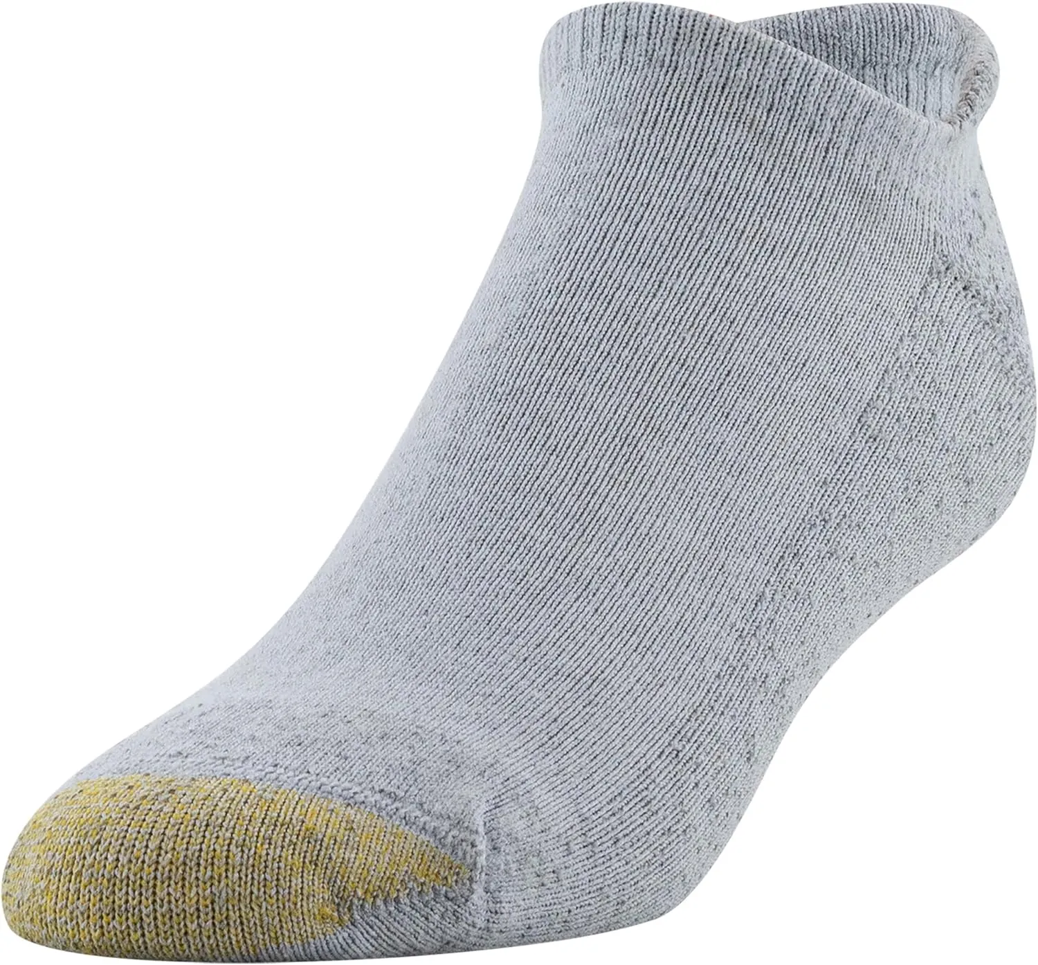 GOLDTOE Men's 656HT Cotton No Show Heel Tab Athletic Socks, 6-Pairs