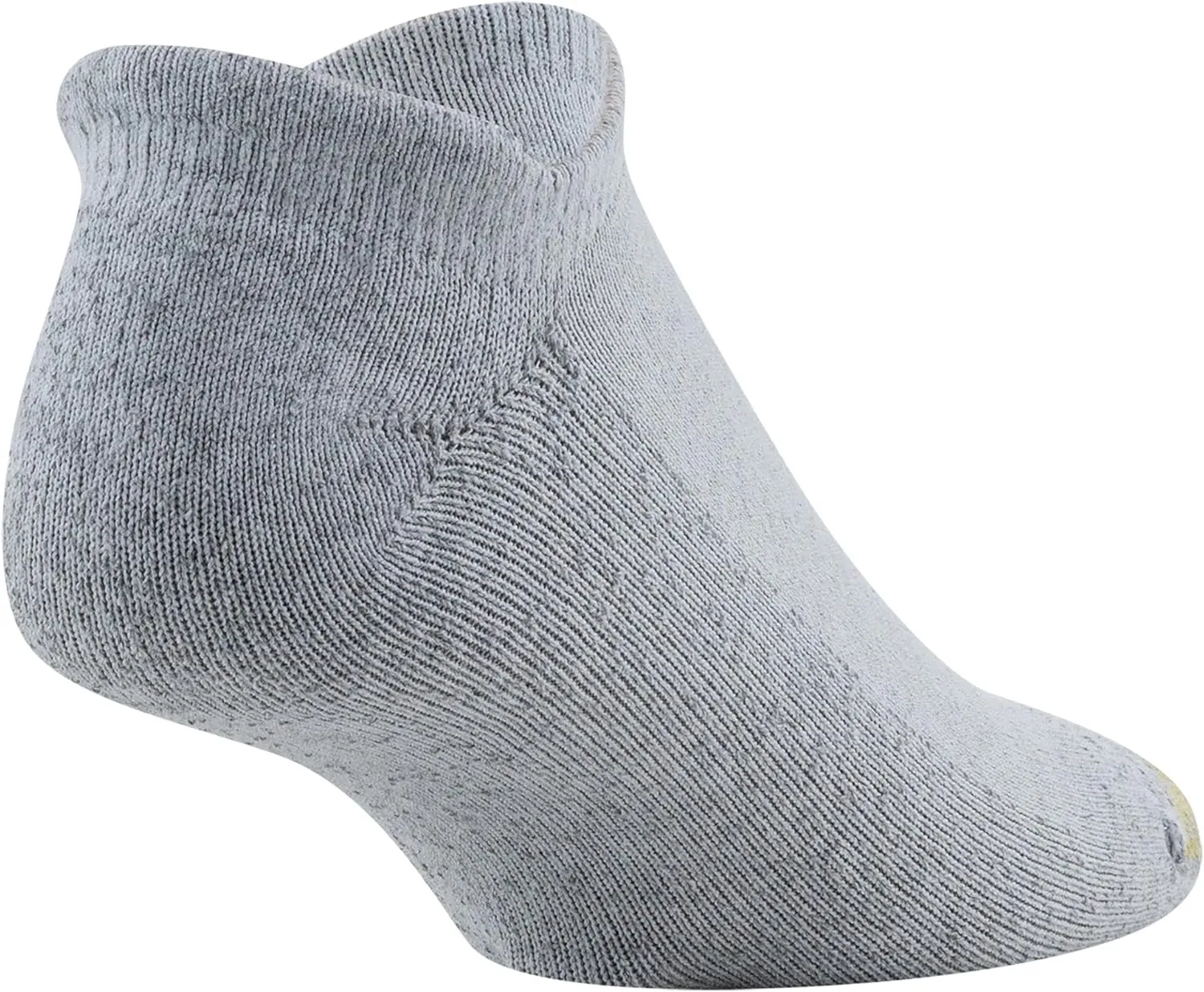 GOLDTOE Men's 656HT Cotton No Show Heel Tab Athletic Socks, 6-Pairs