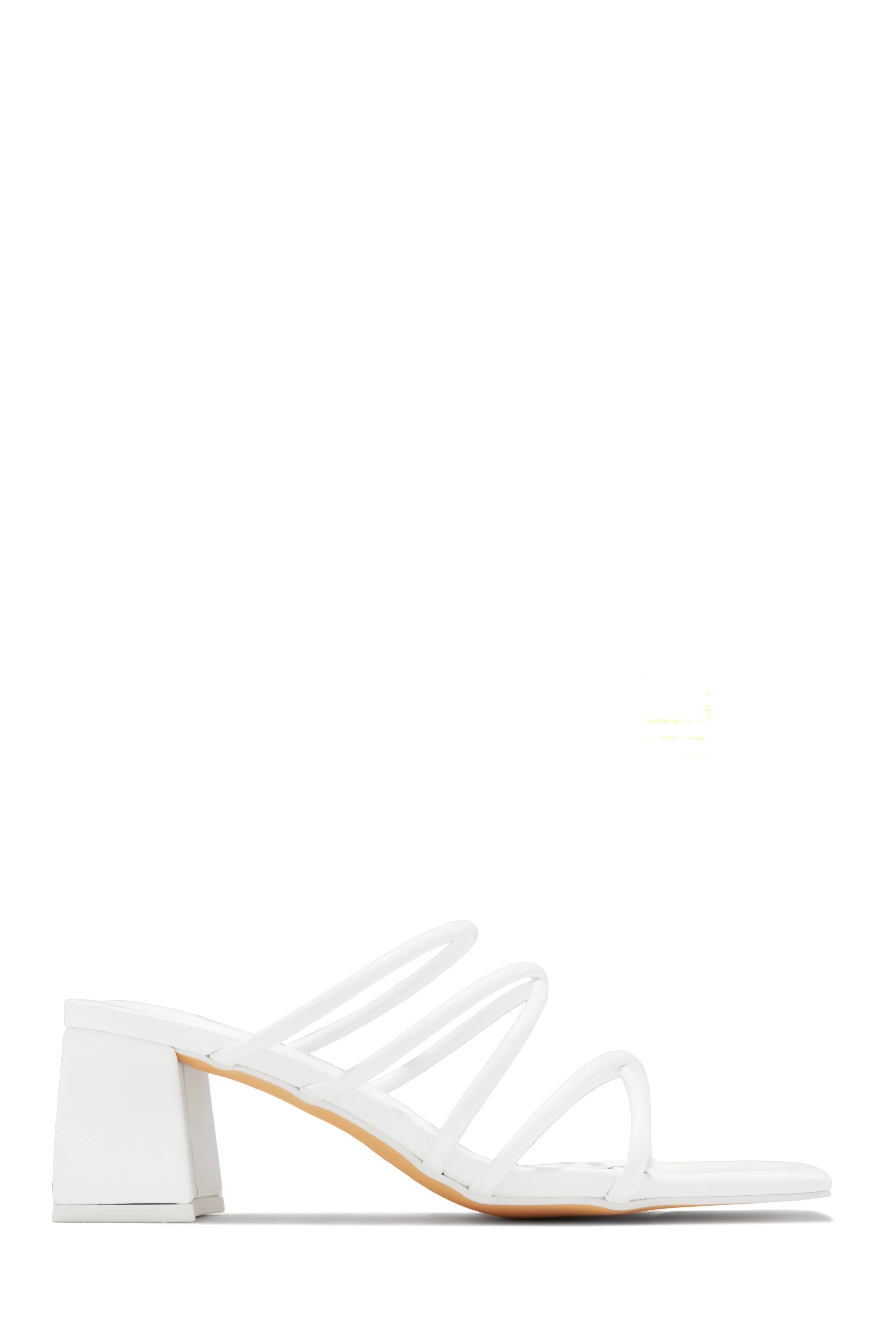 Hannah Block Mid Heel Mules - Gold