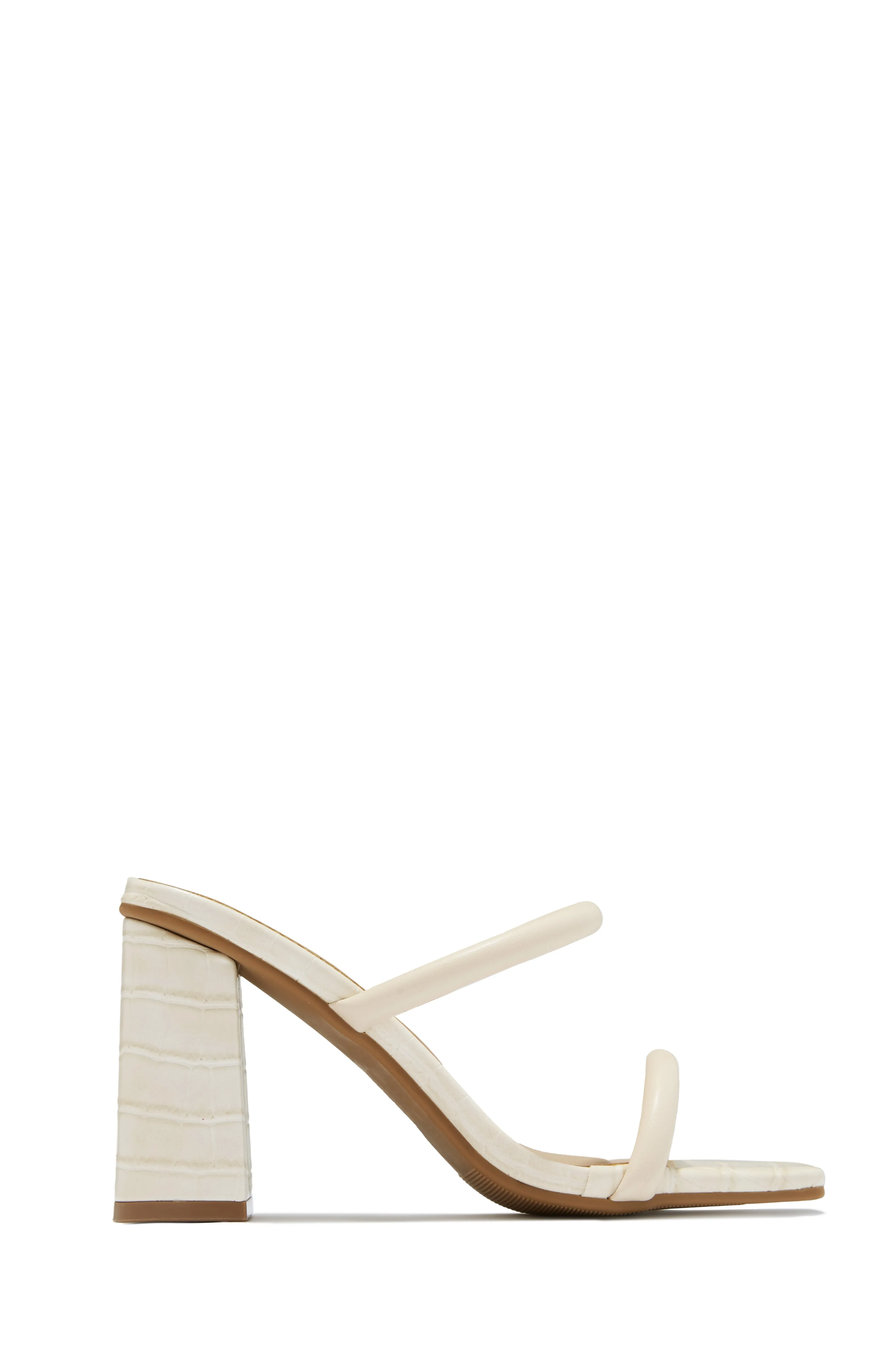 Jenna Block Heel Mules - Black