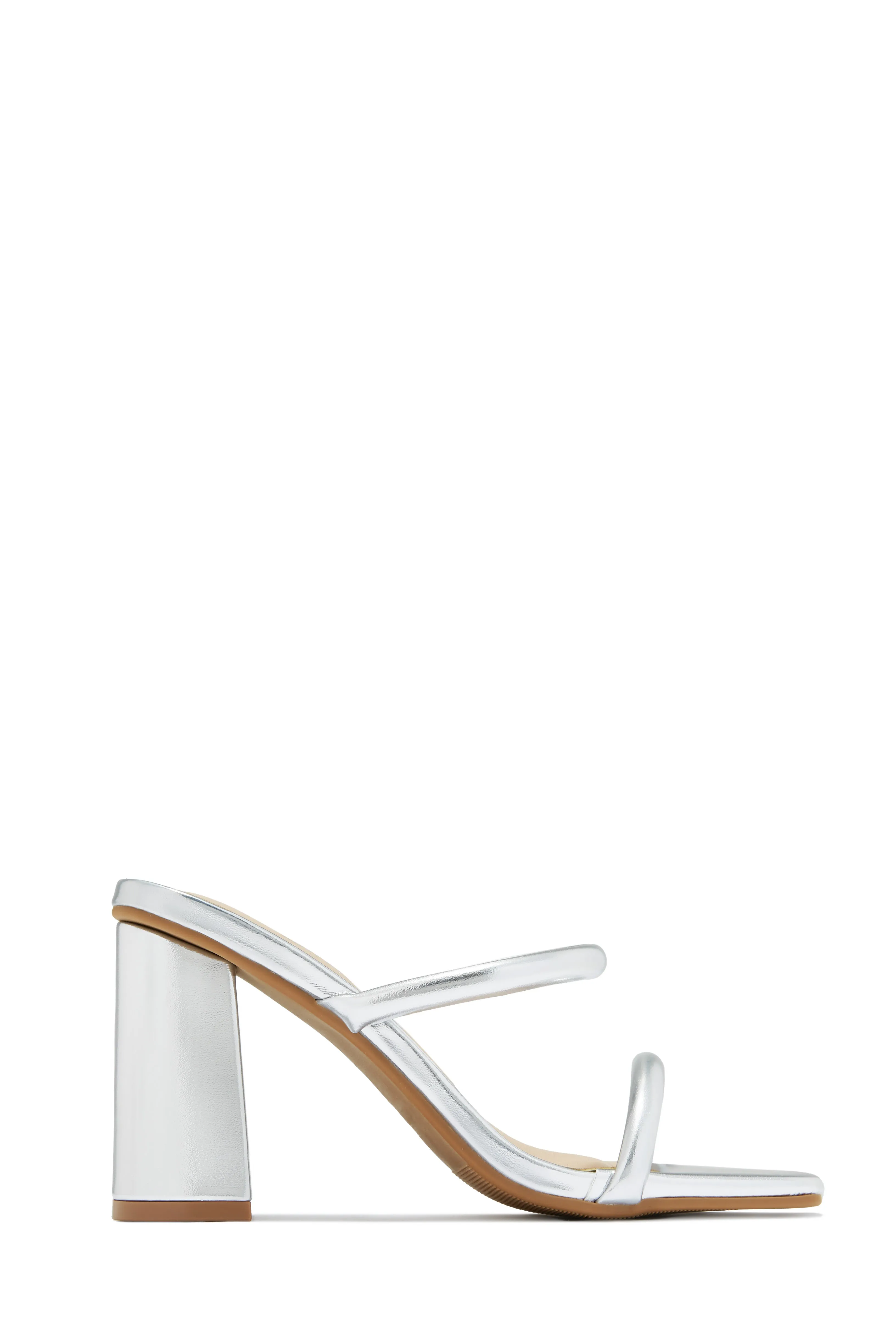 Jenna Block Heel Mules - Black