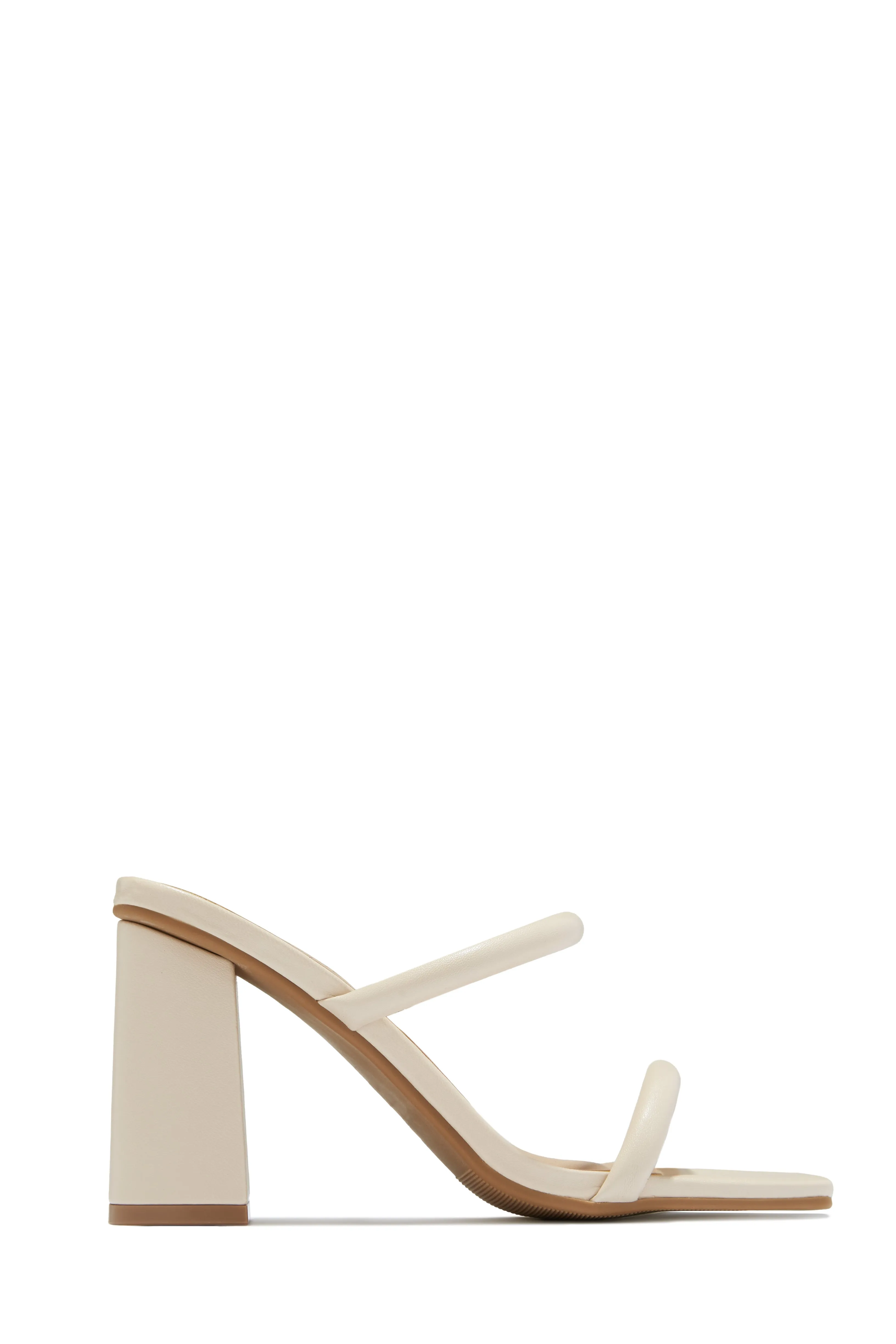Jenna Block Heel Mules - Black