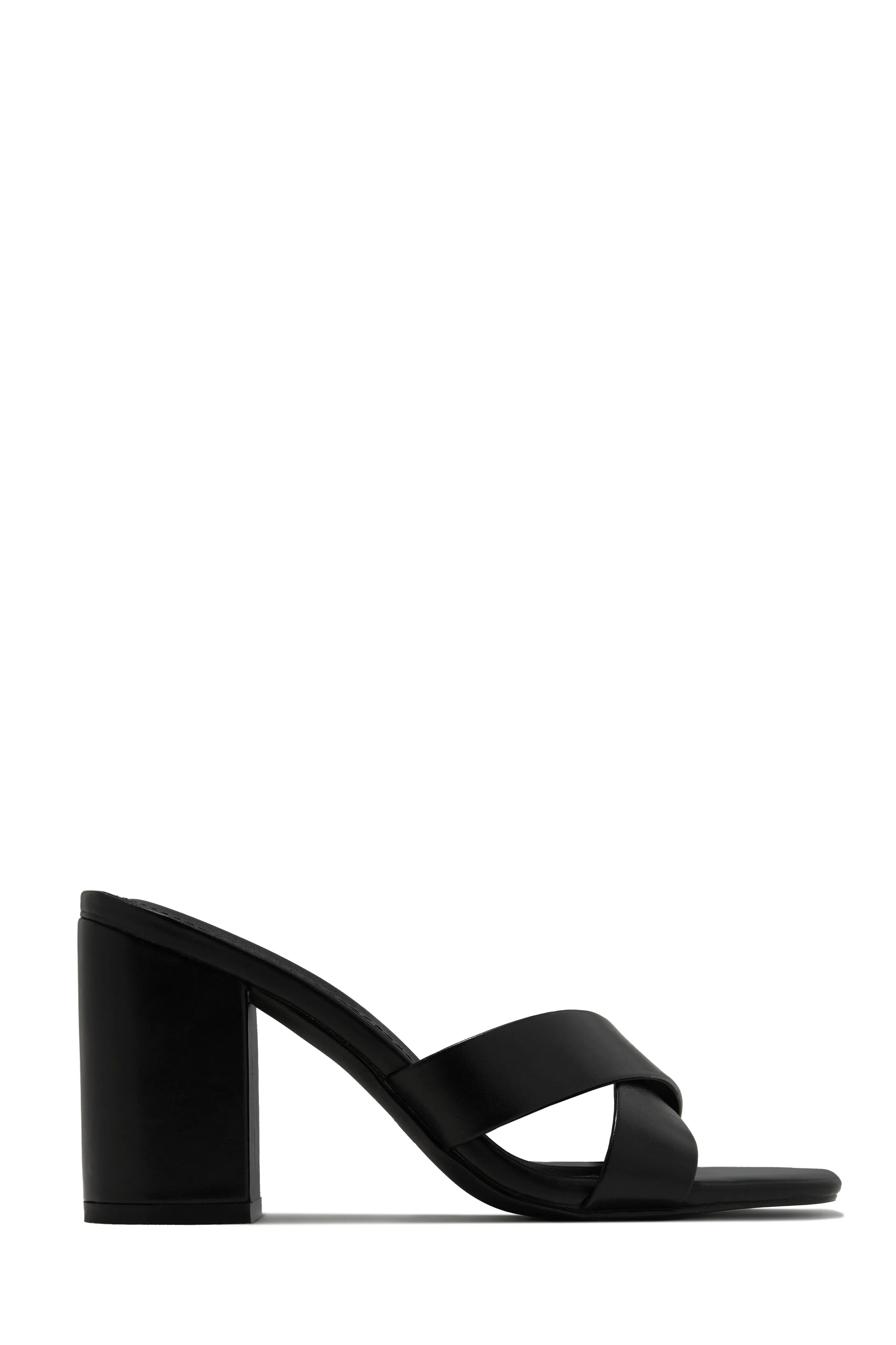 Joana Block Mid Heel Mules - Nude