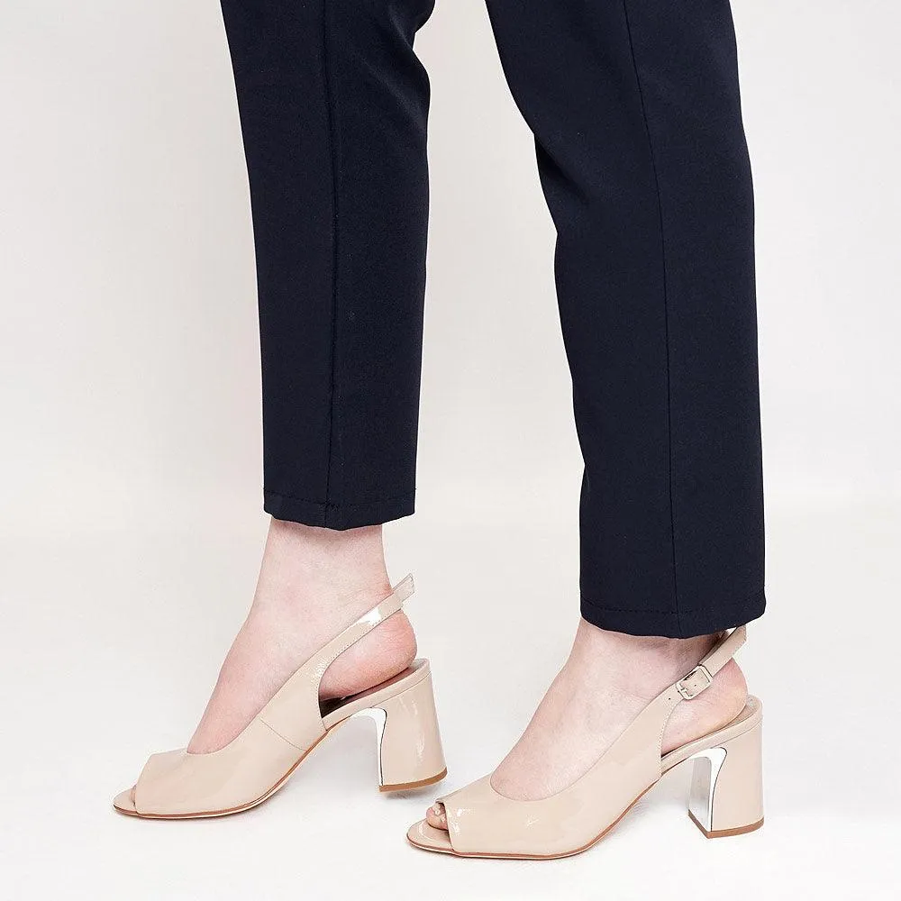 Kianna Cafe Patent Leather Heels