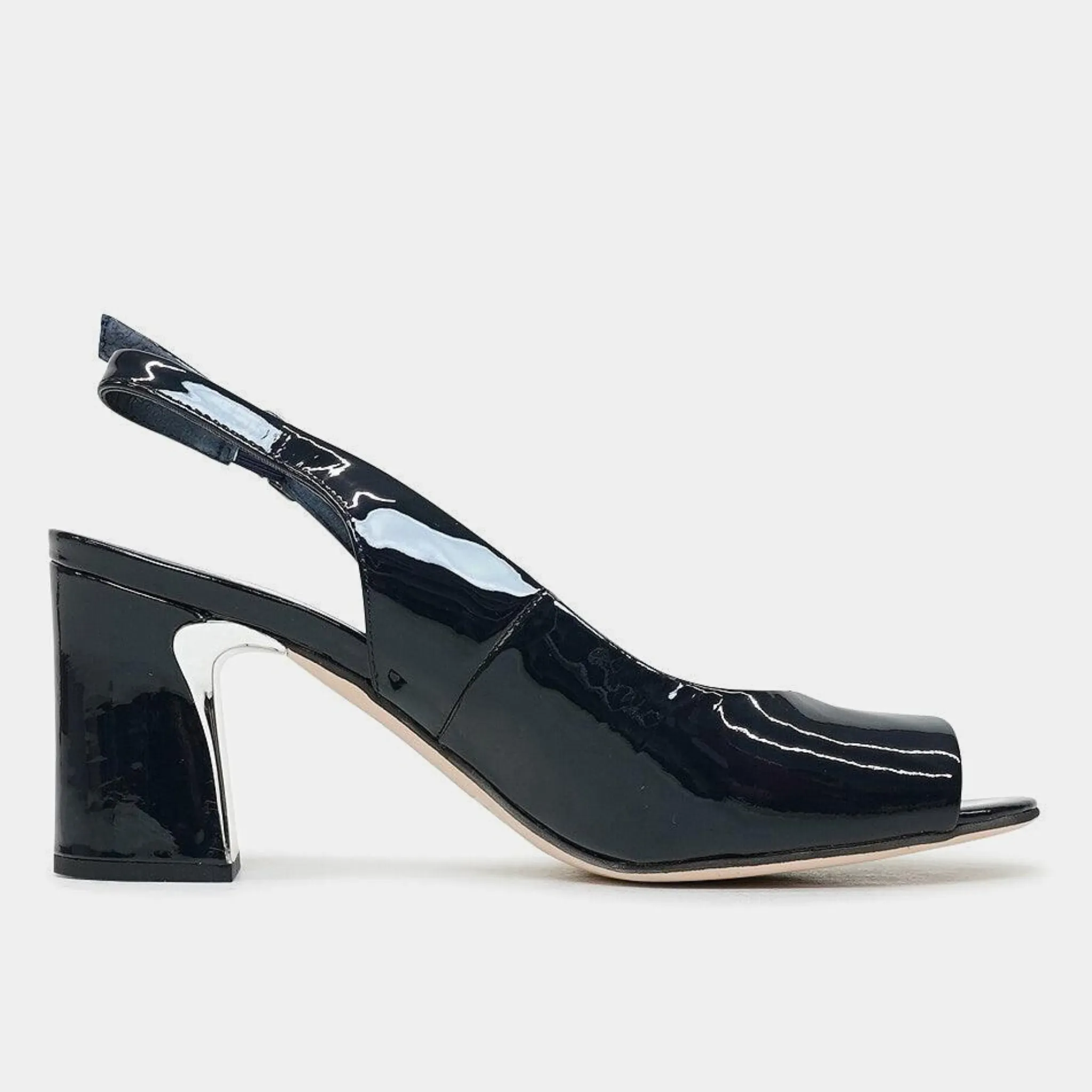 Kianna Navy Patent Leather Heels