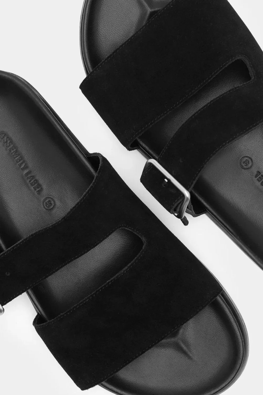 Kyah Suede Slide Black