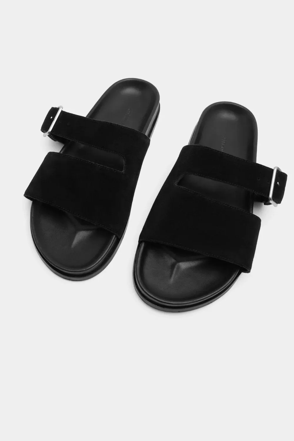 Kyah Suede Slide Black