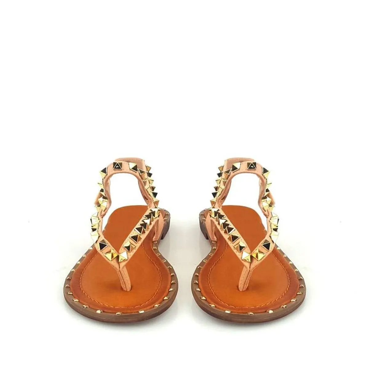 Lorinda Flat Toe Post Slingback Sandal
