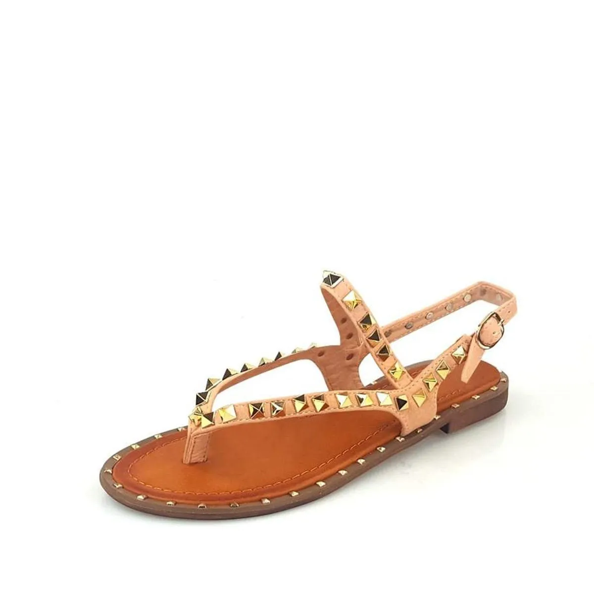Lorinda Flat Toe Post Slingback Sandal