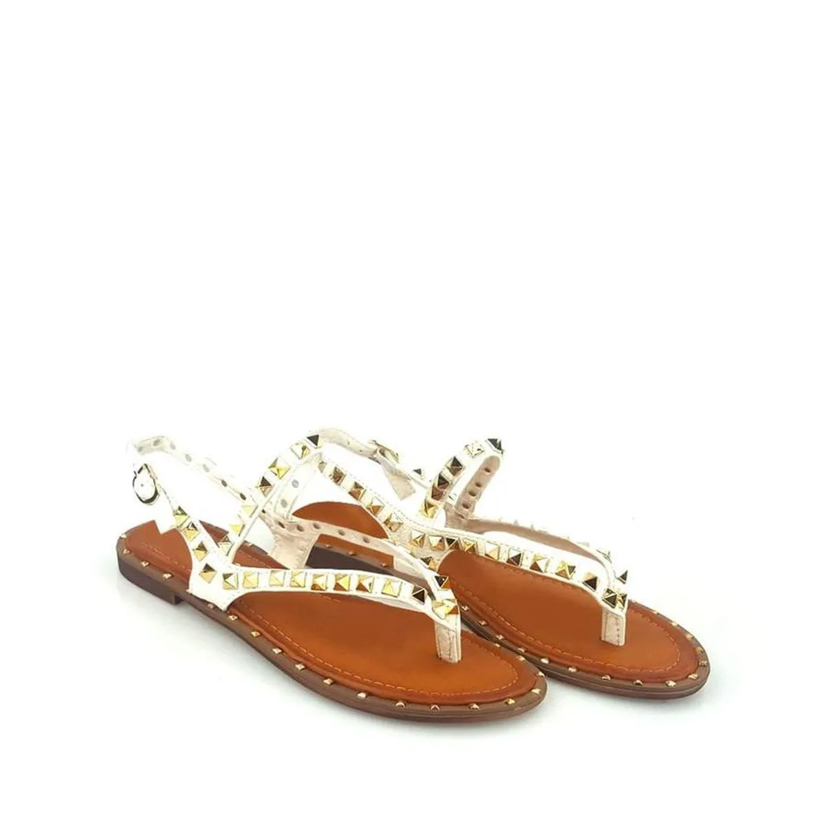 Lorinda Flat Toe Post Slingback Sandal