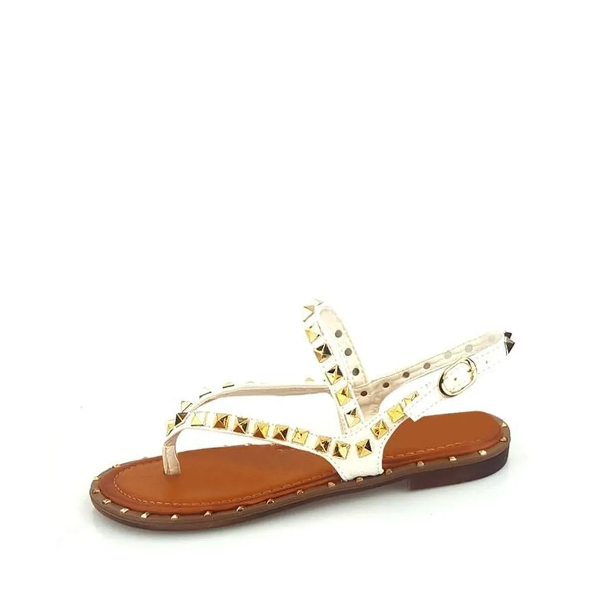 Lorinda Flat Toe Post Slingback Sandal