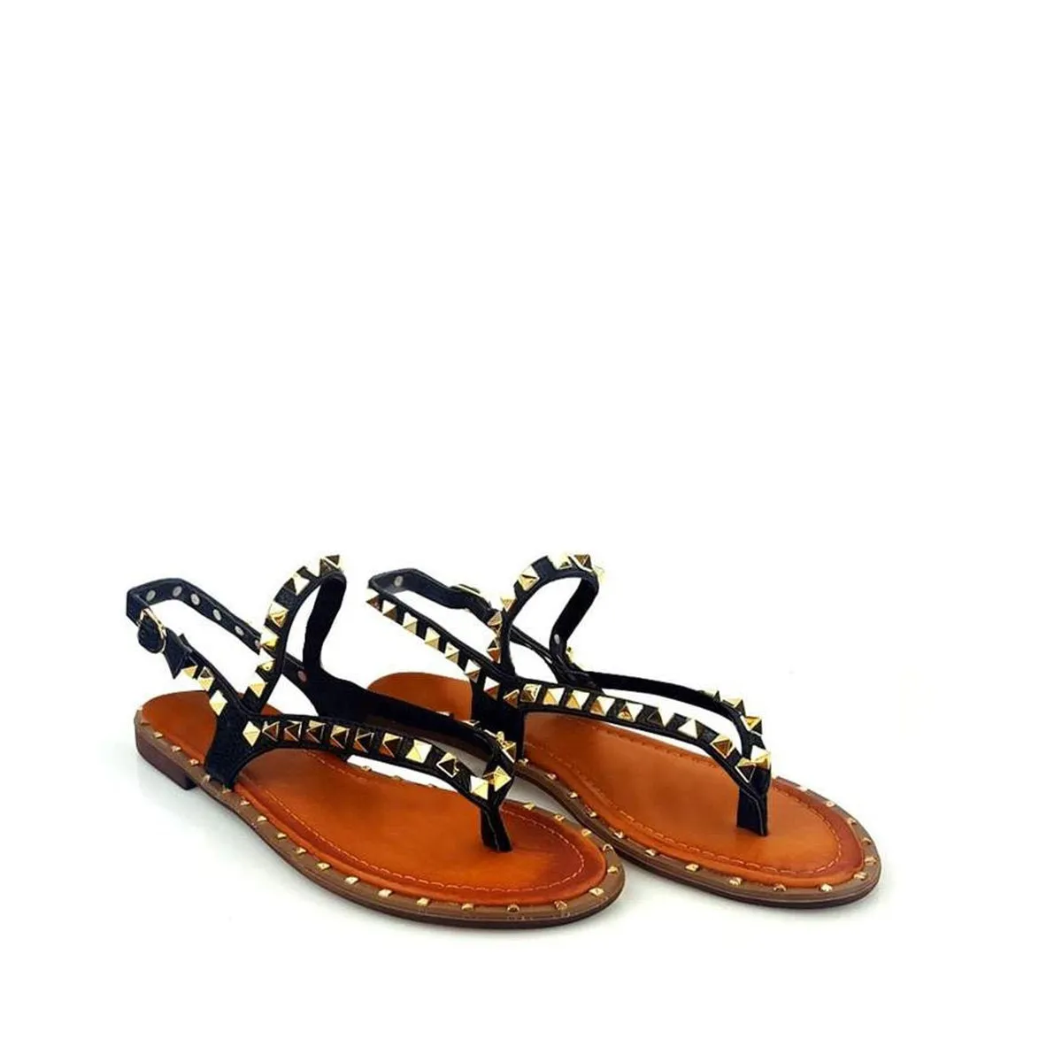 Lorinda Flat Toe Post Slingback Sandal