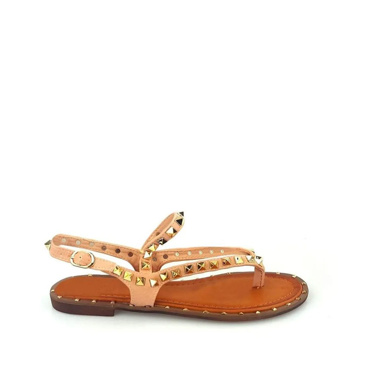 Lorinda Flat Toe Post Slingback Sandal