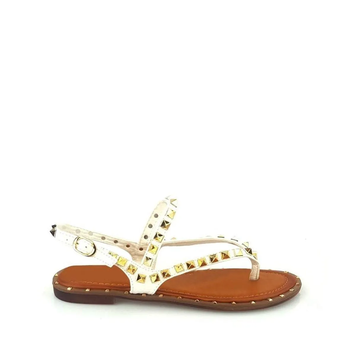Lorinda Flat Toe Post Slingback Sandal