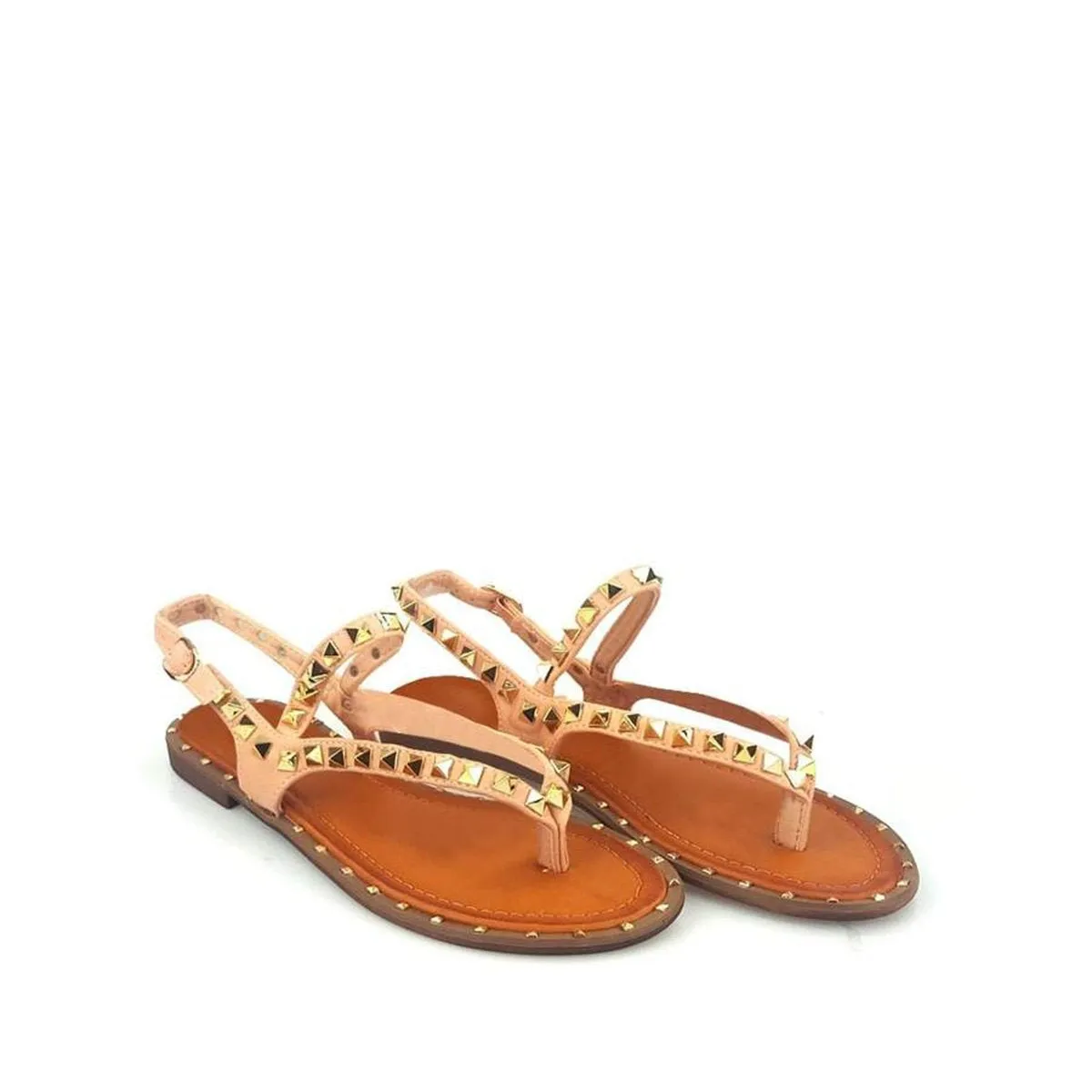 Lorinda Flat Toe Post Slingback Sandal