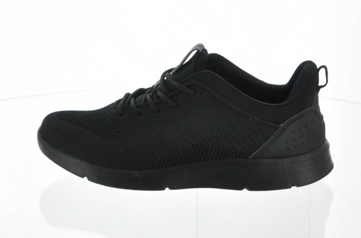MEN'S SHOES BLACK MESH TENNIS SNEAKERS 6225M