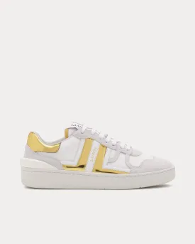 Mesh Clay White / Gold Low Top Sneakers