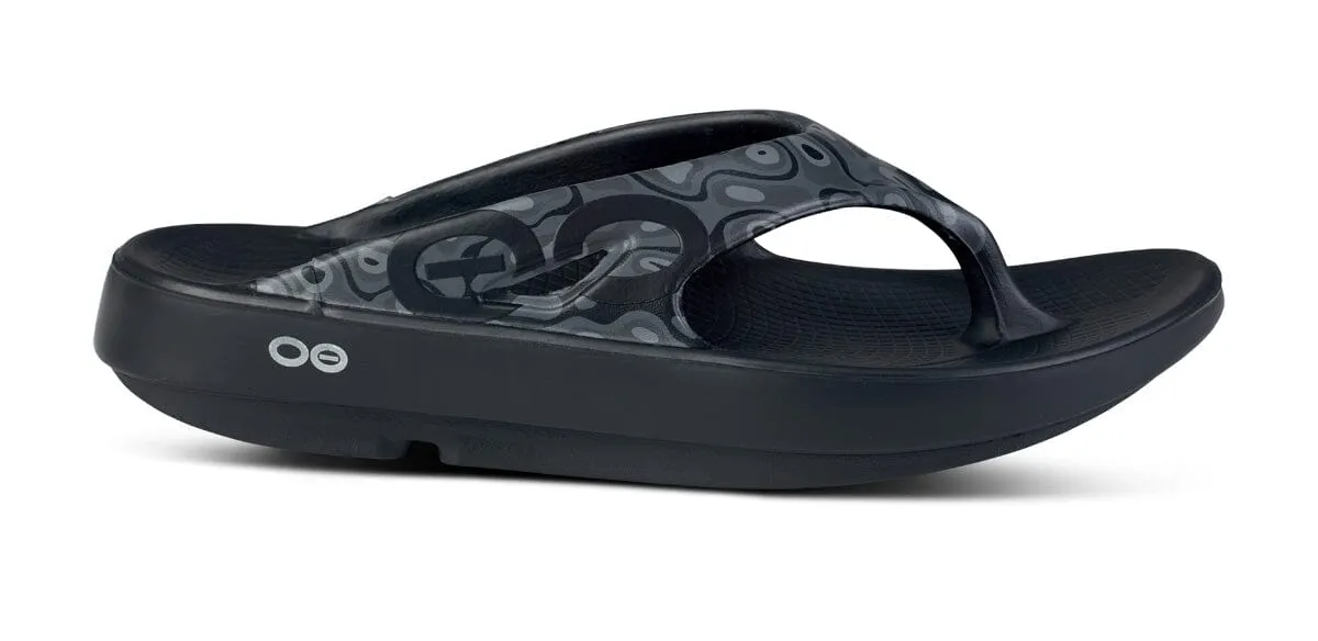 OOFOS Unisex OOriginal Sport Thong Sandal - Black Water Camo