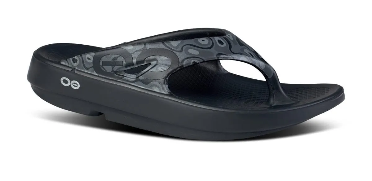 OOFOS Unisex OOriginal Sport Thong Sandal - Black Water Camo